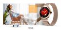 SMARTWATCH DAMSKI VELTORI VT340-1 ZŁOTA BRANSOLETA + RÓŻOWY PASEK SILIKONOWY
