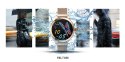 SMARTWATCH DAMSKI VELTORI VT340-1 ZŁOTA BRANSOLETA + RÓŻOWY PASEK SILIKONOWY