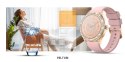 SMARTWATCH DAMSKI VELTORI VT360-1 RÓŻOWY PASEK SILIKONOWY