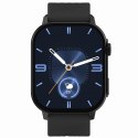 SMARTWATCH GRAVITY GT15-1 CZARNY PASEK SILIKONOWY + CZARNA BRANSOLETA