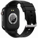 SMARTWATCH GRAVITY GT15-1 CZARNY PASEK SILIKONOWY + CZARNA BRANSOLETA