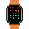 SMARTWATCH GRAVITY GT15-2 POMARAŃCZOWY PASEK SILIKONOWY + CZARNA BRANSOLETA
