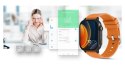SMARTWATCH GRAVITY GT15-2 POMARAŃCZOWY PASEK SILIKONOWY + CZARNA BRANSOLETA