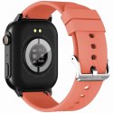 SMARTWATCH GRAVITY GT15-3 CZERWONY PASEK SILIKONOWY + CZARNA BRANSOLETA