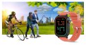 SMARTWATCH GRAVITY GT15-3 CZERWONY PASEK SILIKONOWY + CZARNA BRANSOLETA