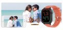 SMARTWATCH GRAVITY GT15-3 CZERWONY PASEK SILIKONOWY + CZARNA BRANSOLETA