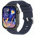 SMARTWATCH GRAVITY GT15-4 NIEBIESKI PASEK SILIKONOWY + TYTANOWA BRANSOLETA