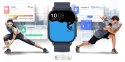 SMARTWATCH GRAVITY GT15-4 NIEBIESKI PASEK SILIKONOWY + TYTANOWA BRANSOLETA