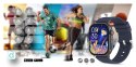 SMARTWATCH GRAVITY GT15-4 NIEBIESKI PASEK SILIKONOWY + TYTANOWA BRANSOLETA