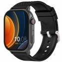 SMARTWATCH GRAVITY GT15-5 CZARNY PASEK SILIKONOWY + TYTANOWA BRANSOLETA