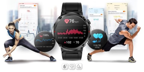 SMARTWATCH GRAVITY GT21-1+ CZARNY PASEK SILIKONOWY SMARTWATCH GRAVITY GT21-1+ CZARNY PASEK SILIKONOWY