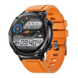 SMARTWATCH GRAVITY GT21-2 + POMARAŃCZOWY PASEK SILIKONOWY
