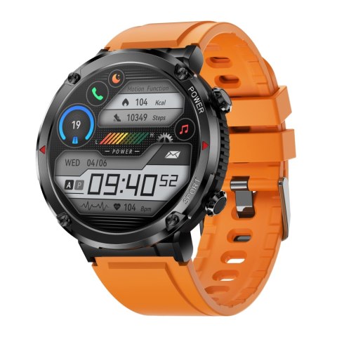 SMARTWATCH GRAVITY GT21-2 + POMARAŃCZOWY PASEK SILIKONOWY SMARTWATCH GRAVITY GT21-2 + POMARAŃCZOWY PASEK SILIKONOWY