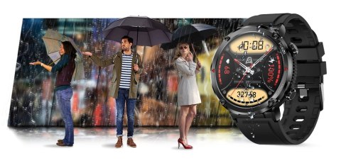 SMARTWATCH GRAVITY GT21-3 + CZARNY PASEK SILIKONOWY SMARTWATCH GRAVITY GT21-3 + CZARNY PASEK SILIKONOWY