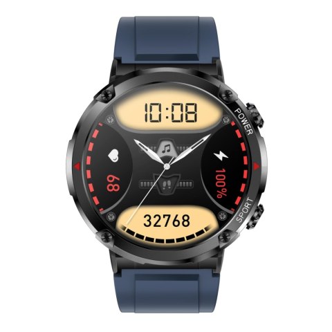 SMARTWATCH GRAVITY GT21-5 + GRANATOWY PASEK SILIKONOWY SMARTWATCH GRAVITY GT21-5 + GRANATOWY PASEK SILIKONOWY