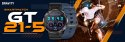 SMARTWATCH GRAVITY GT21-5 + GRANATOWY PASEK SILIKONOWY