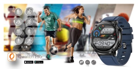 SMARTWATCH GRAVITY GT21-5 + GRANATOWY PASEK SILIKONOWY SMARTWATCH GRAVITY GT21-5 + GRANATOWY PASEK SILIKONOWY