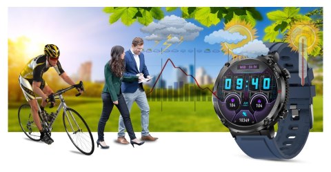 SMARTWATCH GRAVITY GT21-5 + GRANATOWY PASEK SILIKONOWY SMARTWATCH GRAVITY GT21-5 + GRANATOWY PASEK SILIKONOWY