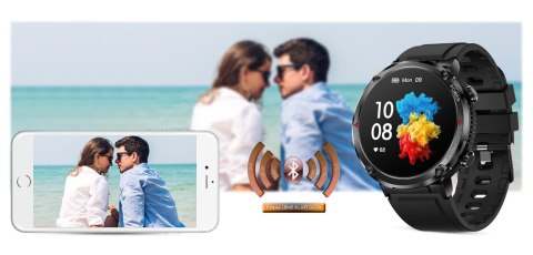 SMARTWATCH GRAVITY GT21-5 + GRANATOWY PASEK SILIKONOWY SMARTWATCH GRAVITY GT21-5 + GRANATOWY PASEK SILIKONOWY