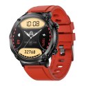 SMARTWATCH GRAVITY GT21-6 + CZERWONY PASEK SILIKONOWY