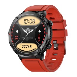 SMARTWATCH GRAVITY GT21-6 + CZERWONY PASEK SILIKONOWY