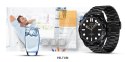 SMARTWATCH VELTORI VT150-1 CZARNY PASEK SILIKONOWY + CZARNA BRANSOLETA