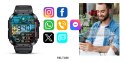 SMARTWATCH VELTORI VT200-1 CZARNY PASEK SILIKONOWY