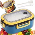 Śniadaniówka LUNCH BOX ze sztućcami 21 x 14,5 x 8cm granat PJM44GRAN