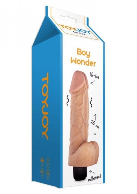Boy Wonder Vibrating 20cm Dong Light skin tone Boy Wonder Vibrating 20cm Dong Light skin tone