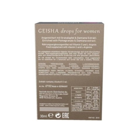 Supl.Diety-Shiatsu GEISHA Drops for Women 30ml. Supl.Diety-Shiatsu GEISHA Drops for Women 30ml.