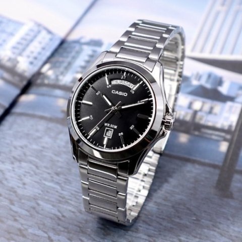 ZEGAREK MĘSKI CASIO MTP-1370D-1A1V (zd025b) + BOX ZEGAREK MĘSKI CASIO MTP-1370D-1A1V (zd025b) + BOX