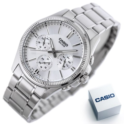 ZEGAREK MĘSKI CASIO MTP-1375D-7A + BOX ZEGAREK MĘSKI CASIO MTP-1375D-7A + BOX