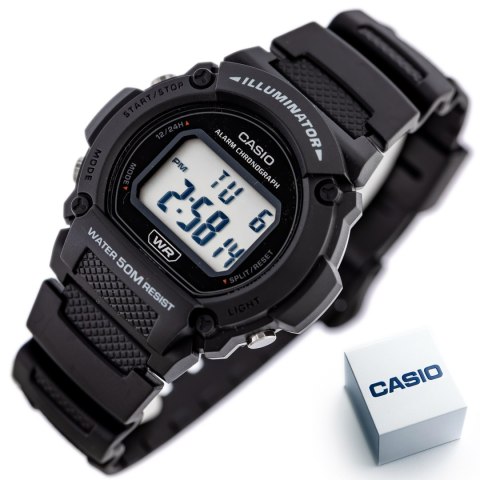 ZEGAREK MĘSKI CASIO W-219H-1A + BOX ZEGAREK MĘSKI CASIO W-219H-1A + BOX