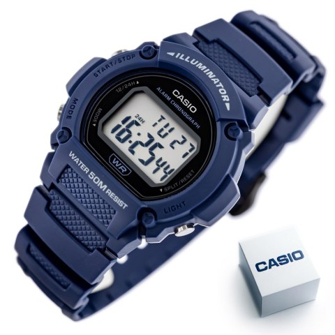 ZEGAREK MĘSKI CASIO W-219H-2A + BOX ZEGAREK MĘSKI CASIO W-219H-2A + BOX