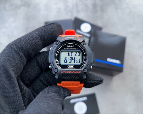 ZEGAREK MĘSKI CASIO W-219H-4A + BOX ZEGAREK MĘSKI CASIO W-219H-4A + BOX