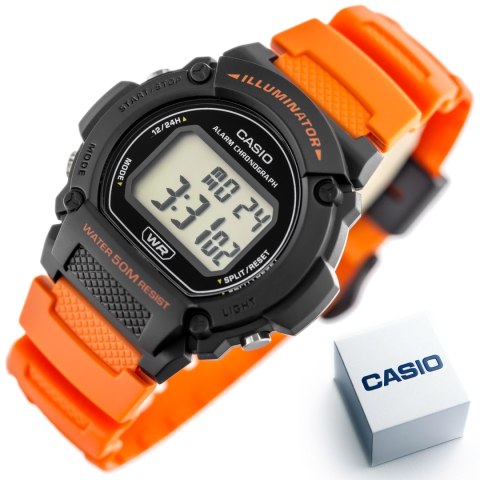 ZEGAREK MĘSKI CASIO W-219H-4A + BOX ZEGAREK MĘSKI CASIO W-219H-4A + BOX