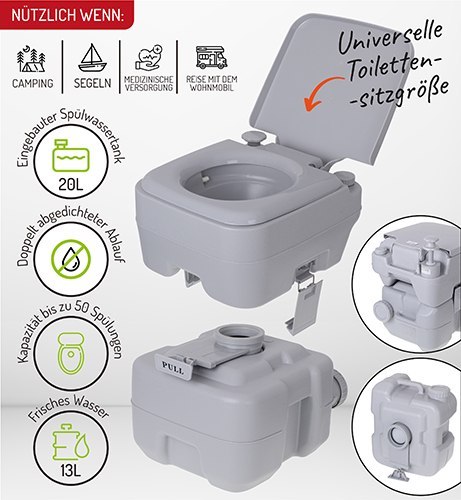 CR 1035 Toaleta turystyczna 20 l CR 1035 Toaleta turystyczna 20 l