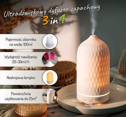 CR 7970 Ultradźwiękowy dyfuzor zapachowy 3w1 CR 7970 Ultradźwiękowy dyfuzor zapachowy 3w1