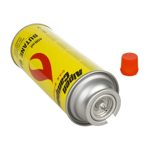 Kartusz gazowy 400ml Alpen Camping. certyfikat: Pi 0875, zgodny z normą EN417, izobutan, zakres działania -10°c do+ 40°c, IK004 Kartusz gazowy 400ml Alpen Camping. certyfikat: Pi 0875, zgodny z normą EN417, izobutan, zakres działania -10°c do+ 40°c, IK004