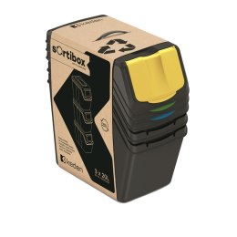 Kosz na śmieci Keden SORTI BOX - czarny recykling