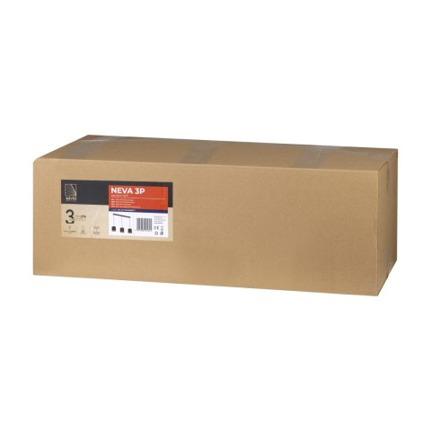 NEVA lampa wisząca, moc max. 3x60W, E27, czarna, listwa NEVA lampa wisząca, moc max. 3x60W, E27, czarna, listwa