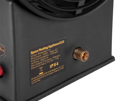 Nagrzewnica gazowa 15kW, wersja na akumulator 18V, bez akumulatora Nagrzewnica gazowa 15kW, wersja na akumulator 18V, bez akumulatora