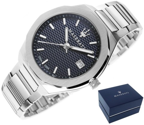 ZEGAREK MĘSKI MASERATI STILE R8853142006 + BOX ZEGAREK MĘSKI MASERATI STILE R8853142006 + BOX