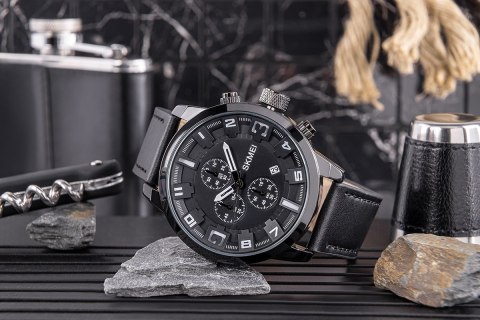ZEGAREK MĘSKI SKMEI 1309BK + BOX ZEGAREK MĘSKI SKMEI 1309BK + BOX