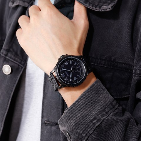 ZEGAREK MĘSKI SKMEI 1513BK + BOX ZEGAREK MĘSKI SKMEI 1513BK + BOX