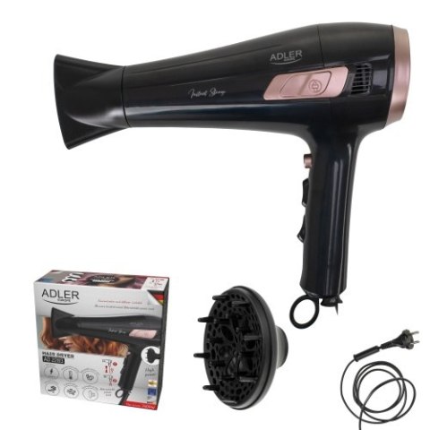 AD 2283 Suszarka ze zwijanym przewodem - 2400w + dyfuzor AD 2283 Suszarka ze zwijanym przewodem - 2400w + dyfuzor