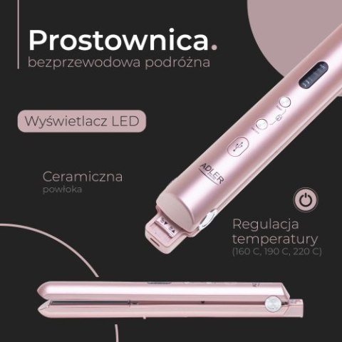 AD 2327 pink Prostownica bezprzewodowa podróżna ? usb AD 2327 pink Prostownica bezprzewodowa podróżna ? usb
