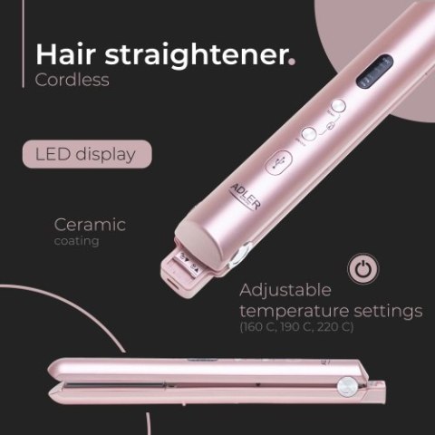 AD 2327 pink Prostownica bezprzewodowa podróżna ? usb AD 2327 pink Prostownica bezprzewodowa podróżna ? usb