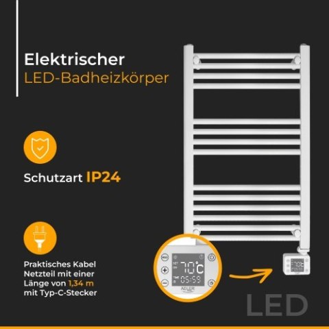 AD 7824 Grzejnik łazienkowy elektryczny led AD 7824 Grzejnik łazienkowy elektryczny led