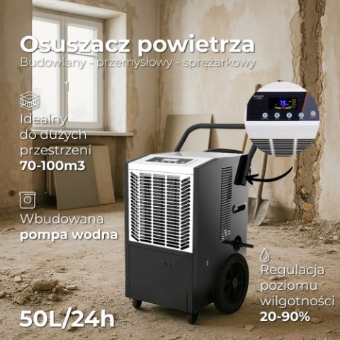 AD 7864 Osuszacz powietrza budowlany - przemysłowy - sprężarkowy 50l/24h AD 7864 Osuszacz powietrza budowlany - przemysłowy - sprężarkowy 50l/24h